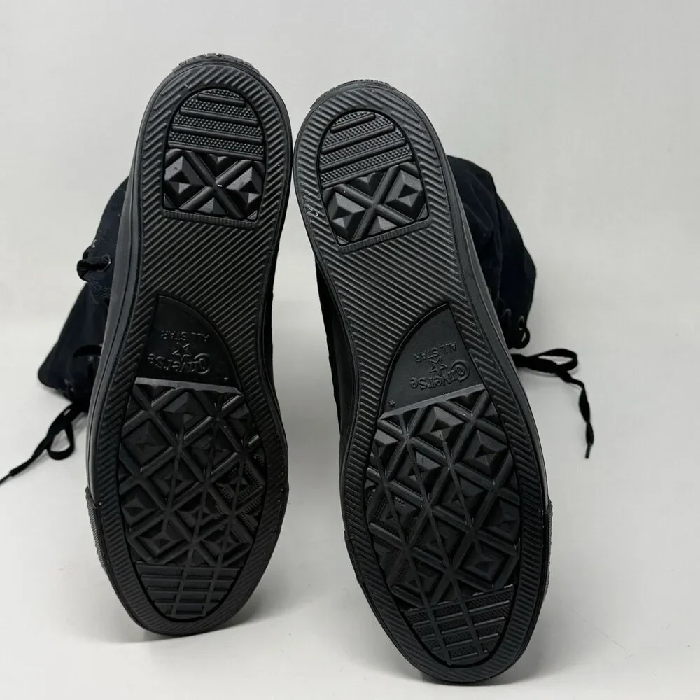 Converse XXHI Knee High Sneakers Mens 13 Triple Black Back Zipper Skater Punk - Picture 13 of 14